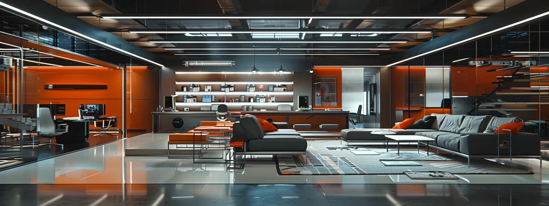 a sleek, modern office space is meticulously organized and spotless, showcasing a professional cleaning crew in action, utilizing eco-friendly products while assessing the cleanliness and satisfaction factors critical to selecting the right service.